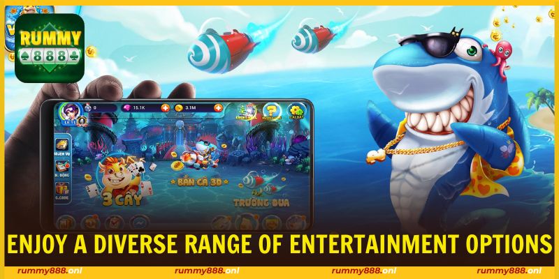 A variety of premium entertainment titles are integrated into the platform