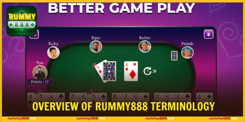Rummy888 terminology frequently used in gameplay