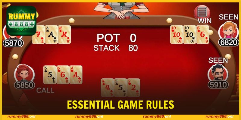 Key principles and combinations in Teen Patti